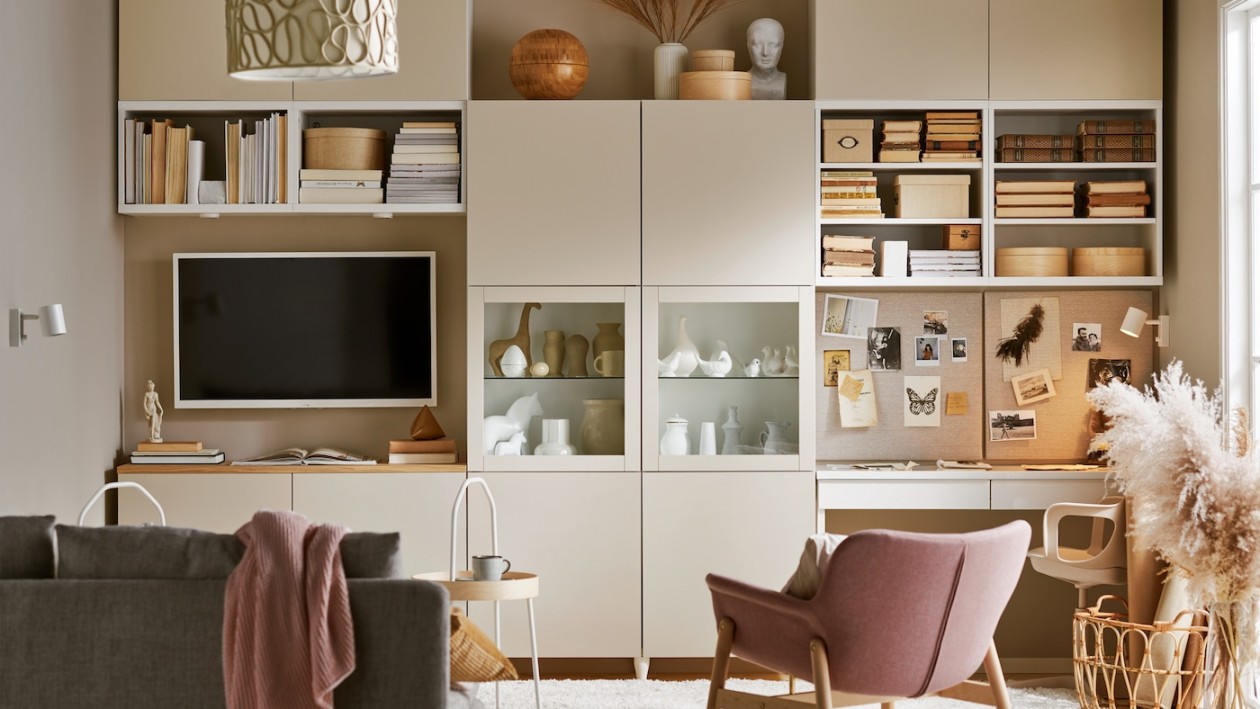 Crea una parete multifunzionale in soggiorno - IKEA Svizzera