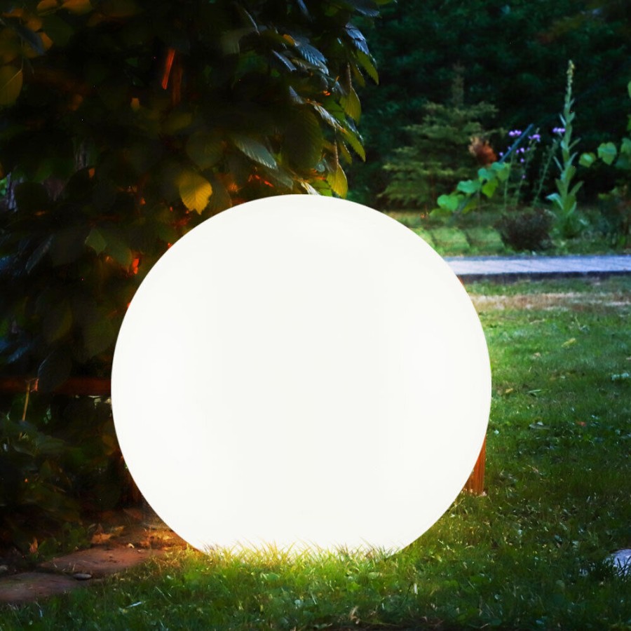 LED Solar Außen Steck Leuchte Garten Outdoor Kugel Lampe Wege Beleuchtung  Licht