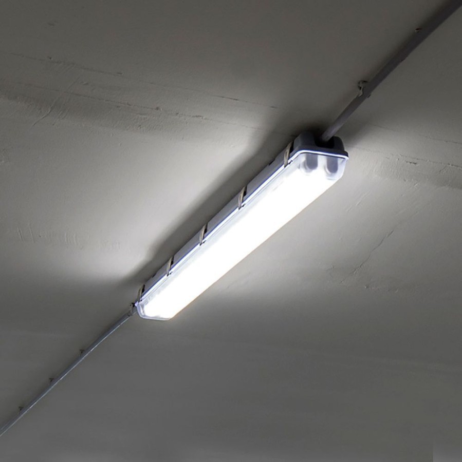 x LED Wannen Lampen Werkstatt Beleuchtung Garagen Industrie Decken  Leuchten